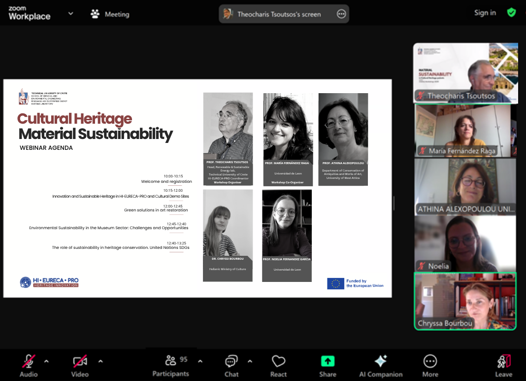 Material Sustainability and Cultural Heritage _ Screenshot Speakers (2) Material Sustainability and Cultural Heritage _ Screenshot Speakers (2)